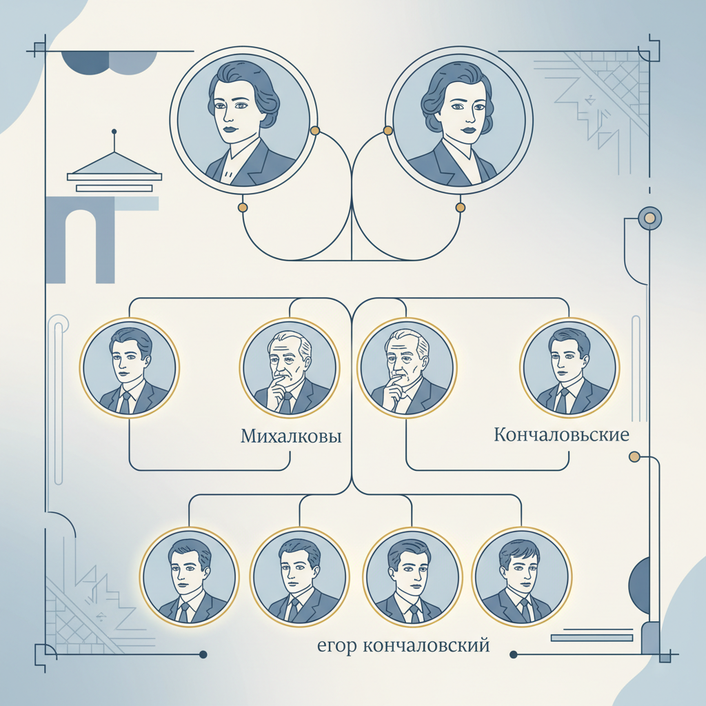 Происхождение и семья: династия Михалковых-Кончаловских — иллюстрация к статье «егор кончаловский биография»
